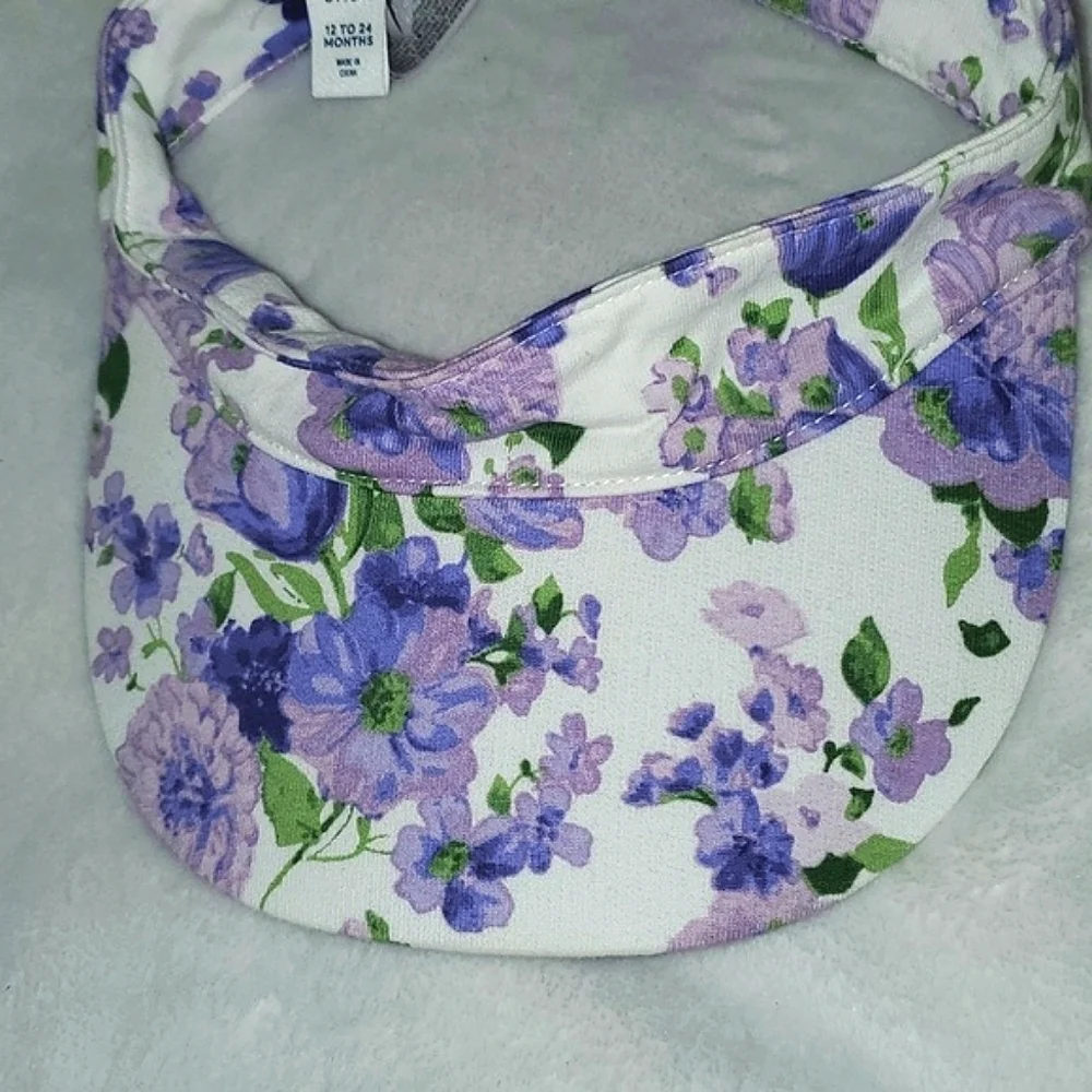 Janie & Jack Floral Visor Size 12-24 months